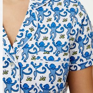 NWT Roller Rabbit Polo Monkey Pajamas
